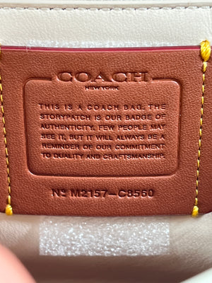 COACH - MADISON QUILTED PILLOW LEATHER BAG IN CHALK