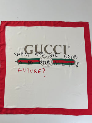 GUCCI - FUTURE FOULARD SCARF IN WHITE