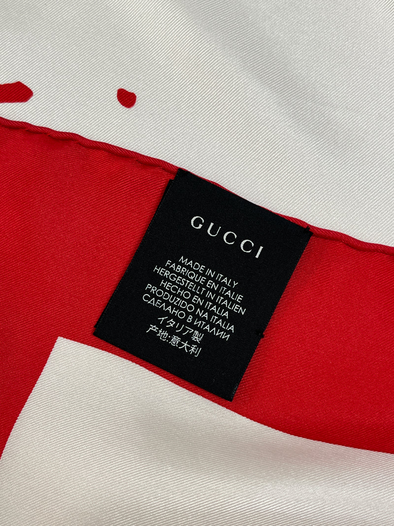 GUCCI - FUTURE FOULARD SCARF IN WHITE