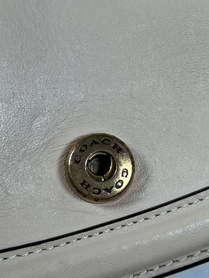 COACH - BEAT SADDLE BAG IN IVORY LEATHER