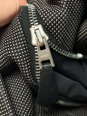 HERMES - HERLINE CABAS CANVAS TOTE IN GREY
