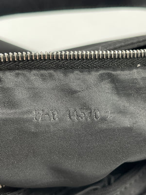 FENDI - ZUCCA LOGO NYLON 2-WAY BLACK HANDBAG