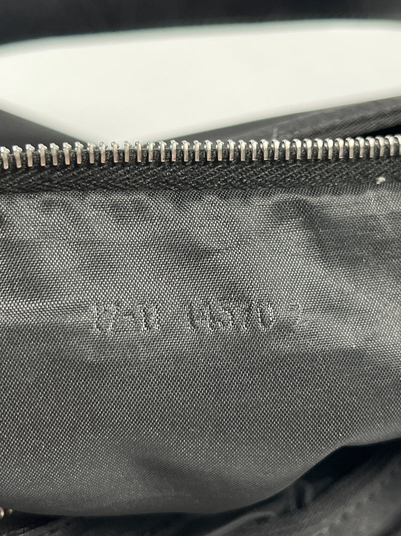 FENDI - ZUCCA LOGO NYLON 2-WAY BLACK HANDBAG