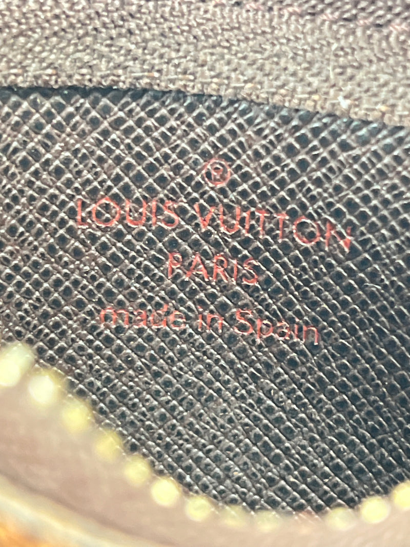 LOUIS VUITTON - KEY CLES KEY POUCH IN DAMIER EBENE CANVAS