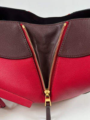 LOEWE - SMALL HAMMOCK BAG BURGUNDY & RED