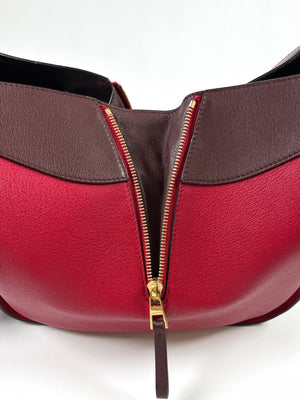 LOEWE - SMALL HAMMOCK BAG BURGUNDY & RED