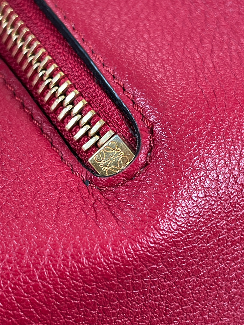 LOEWE - SMALL HAMMOCK BAG BURGUNDY & RED