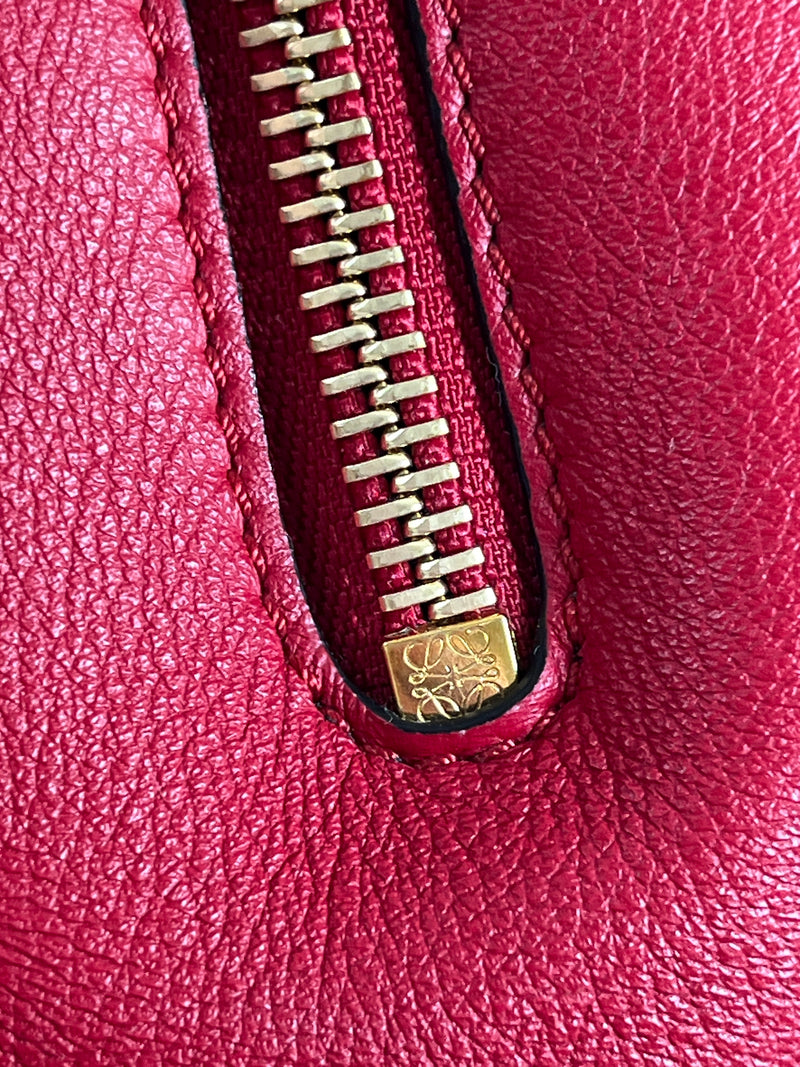 LOEWE - SMALL HAMMOCK BAG BURGUNDY & RED