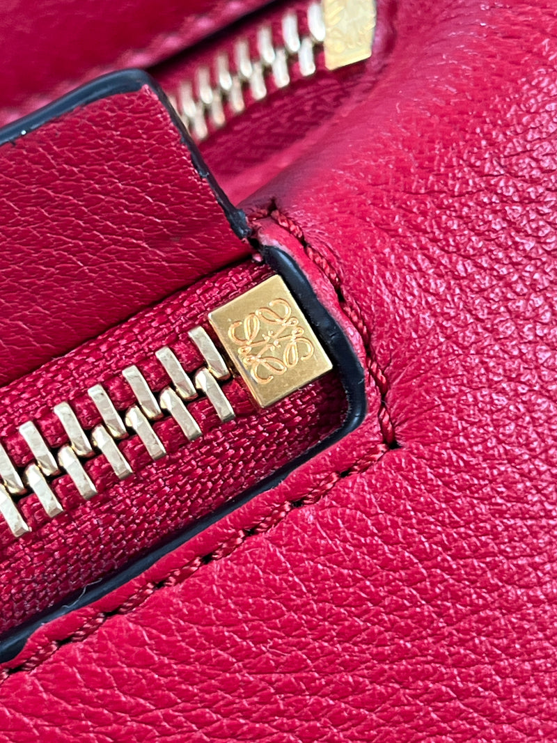 LOEWE - SMALL HAMMOCK BAG BURGUNDY & RED