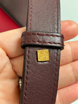LOEWE - SMALL HAMMOCK BAG BURGUNDY & RED