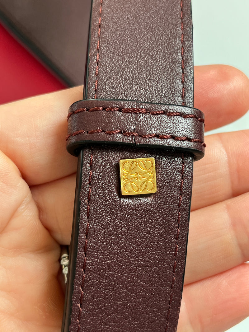 LOEWE - SMALL HAMMOCK BAG BURGUNDY & RED