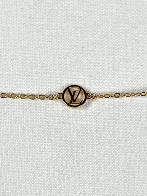LOUIS VUITTON - NANOGRAM TWO TONE CHARM BRACELET