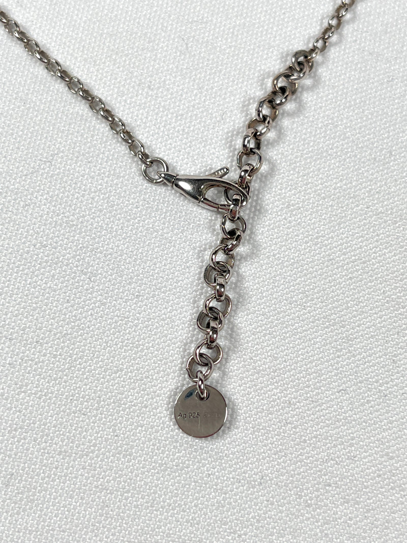GUCCI - SILVER INTERLOCKING G PENDANT NECKLACE