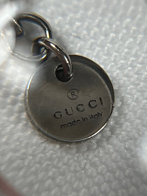 GUCCI - SILVER INTERLOCKING G PENDANT NECKLACE