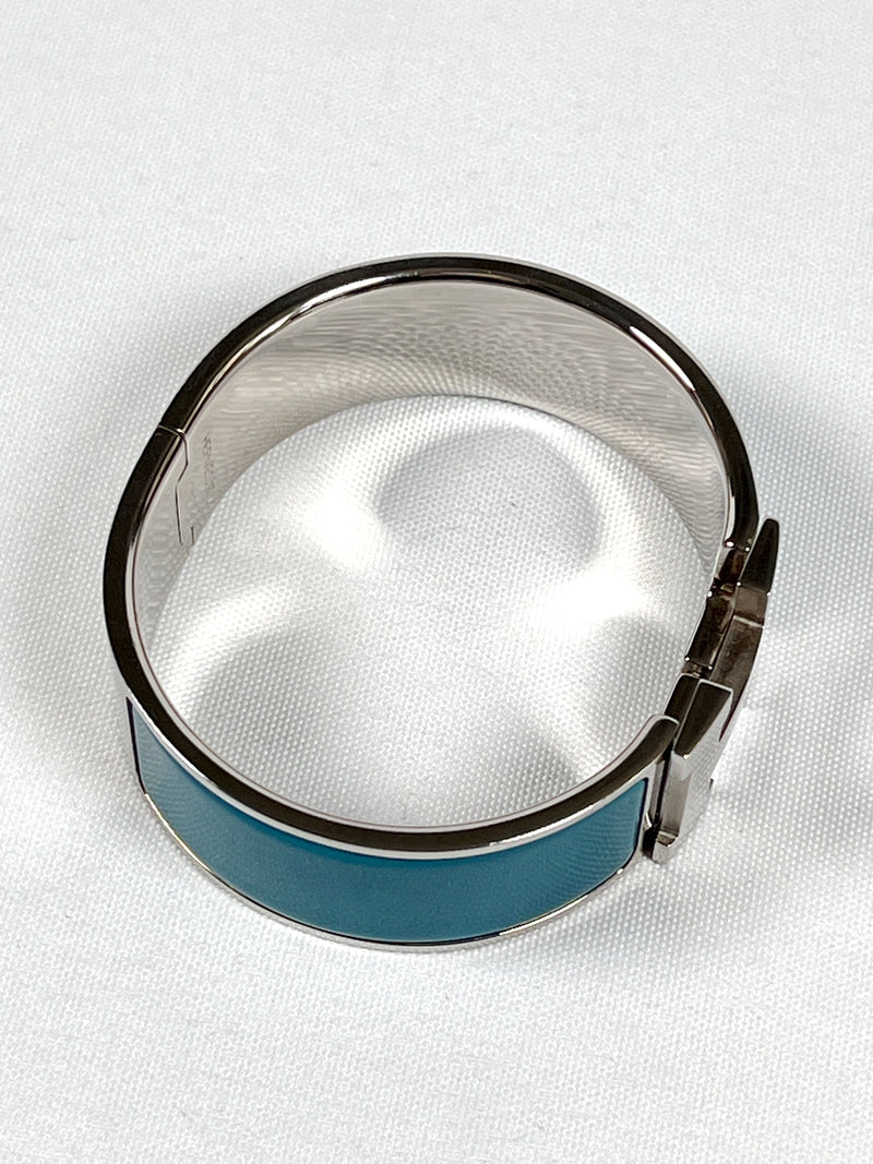 HERMES - ENAMEL WIDE CLIC CLAC H BRACELET