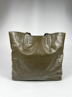MIU MIU - DARK GREEN VITELLO LUX TOTE