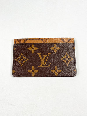 LOUIS VUITTON - CARD HOLDER IN REVERSE MONOGRAM CANVAS