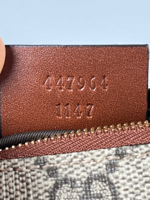 GUCCI - BEIGE GG SUPREME CANVAS KEY CASE