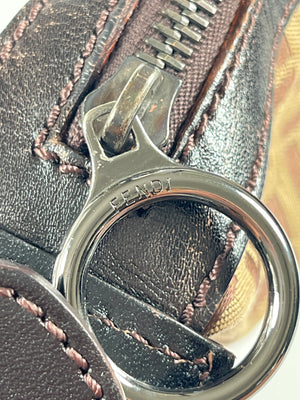 FENDI - ZUCCHINO FF OYSTER SHOULDER BAG