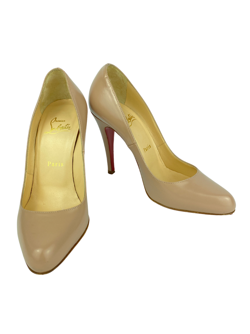 CHRISTIAN LOUBOUTIN - NUDE PUMPS - SZ 36.5