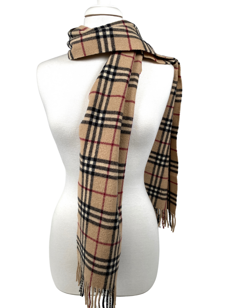 BURBERRY - CLASSIC NOVACHECK VINTAGE LAMBSWOOL SCARF