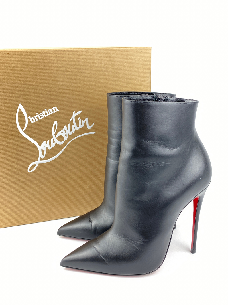 CHRISTIAN LOUBOUTIN - BLACK SO KATE BOOTY 120 - SZ 37