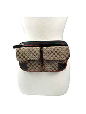 CELINE - MACADAM CANVAS & LEATHER BELT BAG