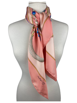 CARTIER - MUST DE CARTIER JEWELLERY PRINT SILK SCARF