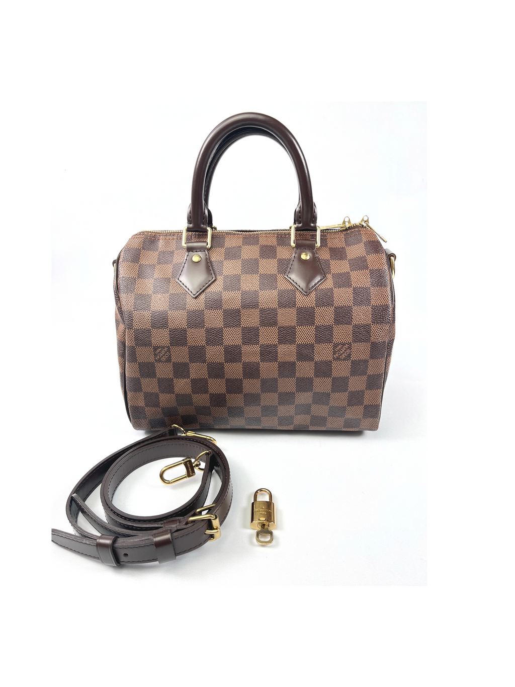 Authentic Louis Vuitton Trousse Toilette 25 Damier Ebene 