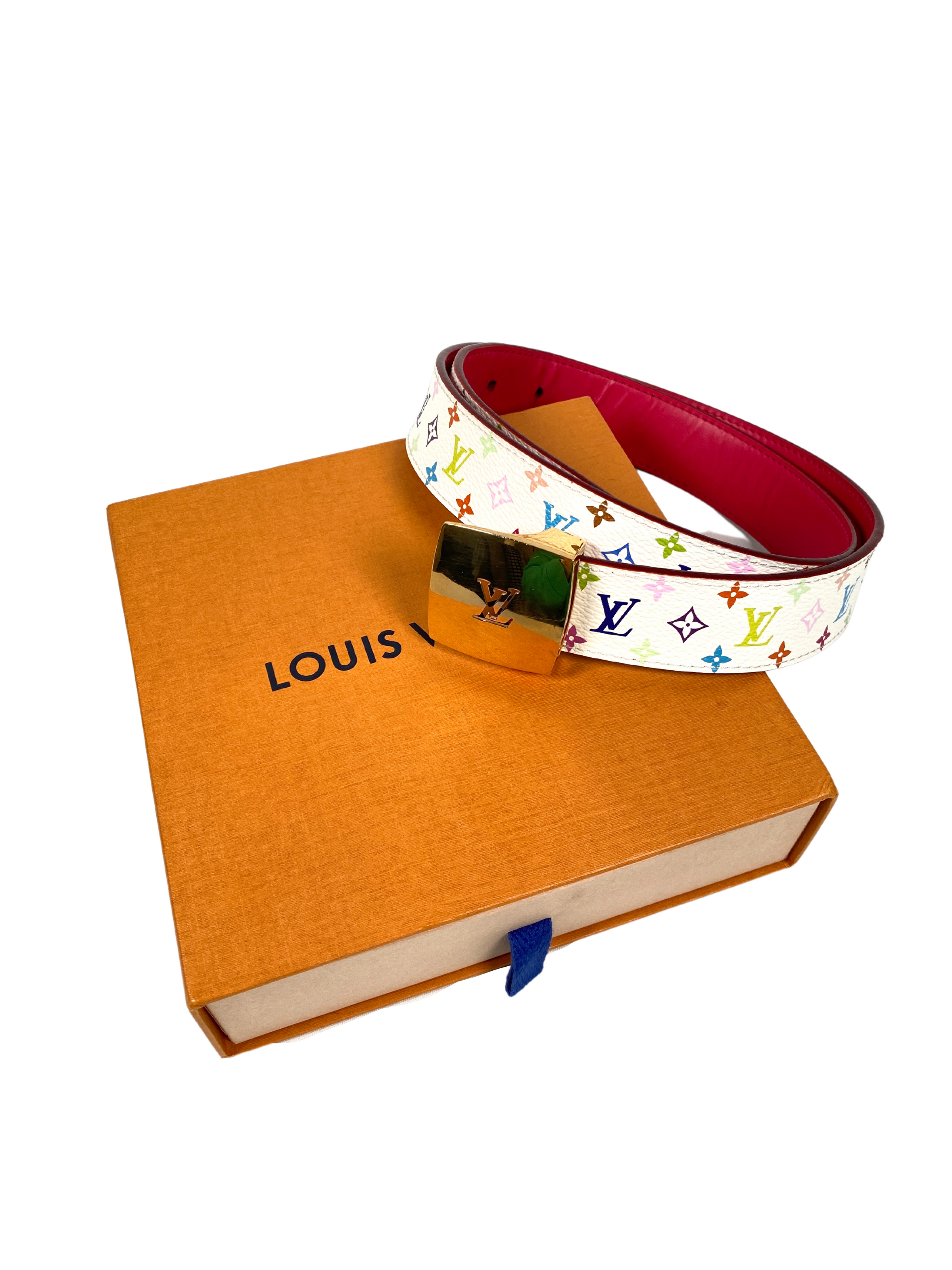 Reduced Louis Vuitton Multicolore Belt, Luxury, Accessories on