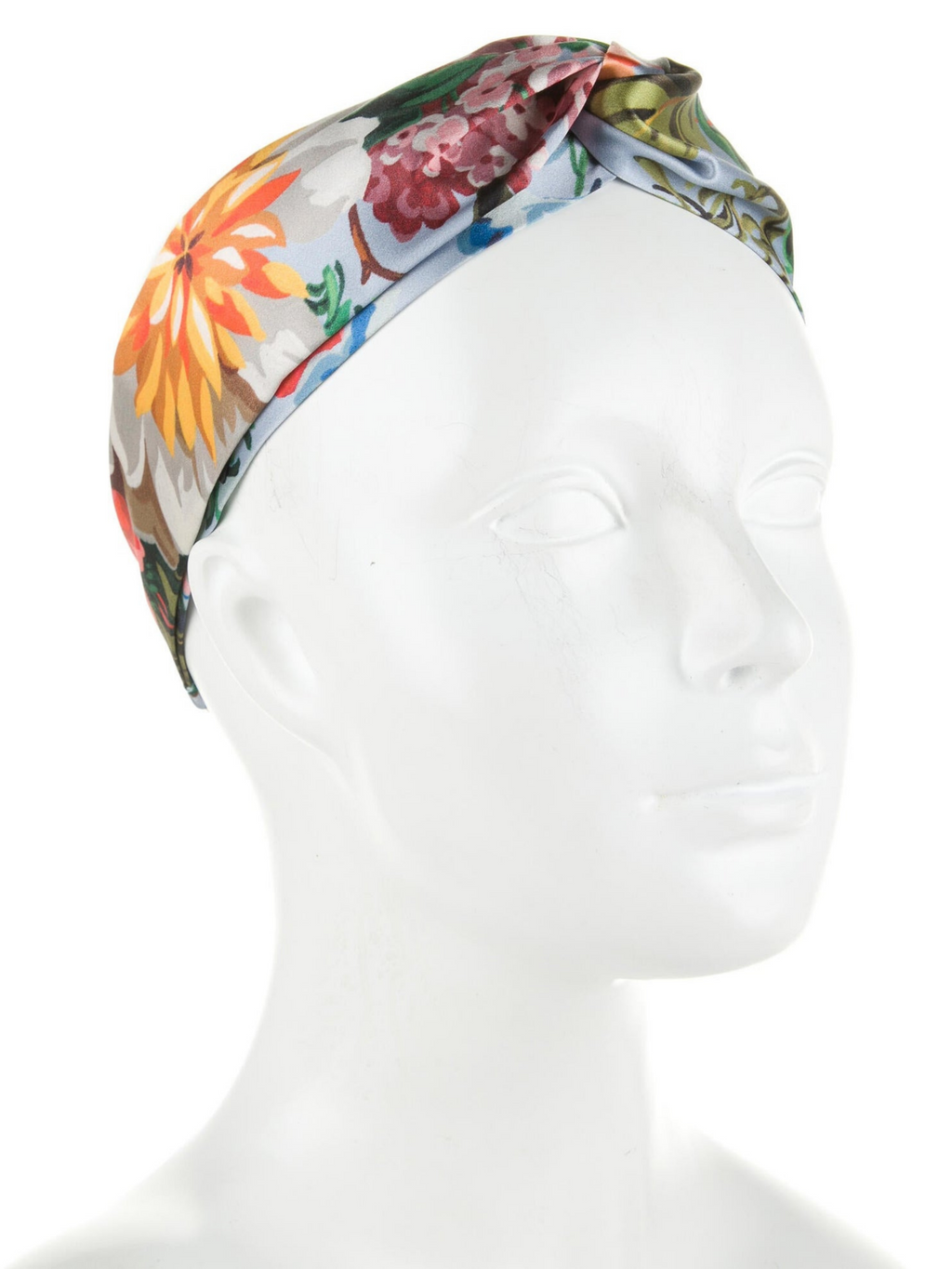 GUCCI - JOSIF FLOWER PRINT SILK HEADBAND - NEW WITH TAGS