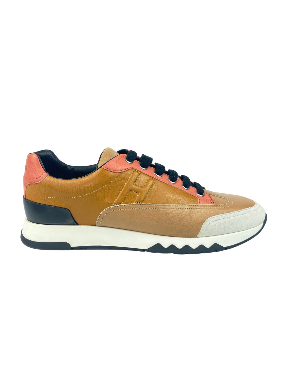 HERMES - TRAIL SNEAKER IN MULTICOLORE TERRE DE SIENNE - SZ 38