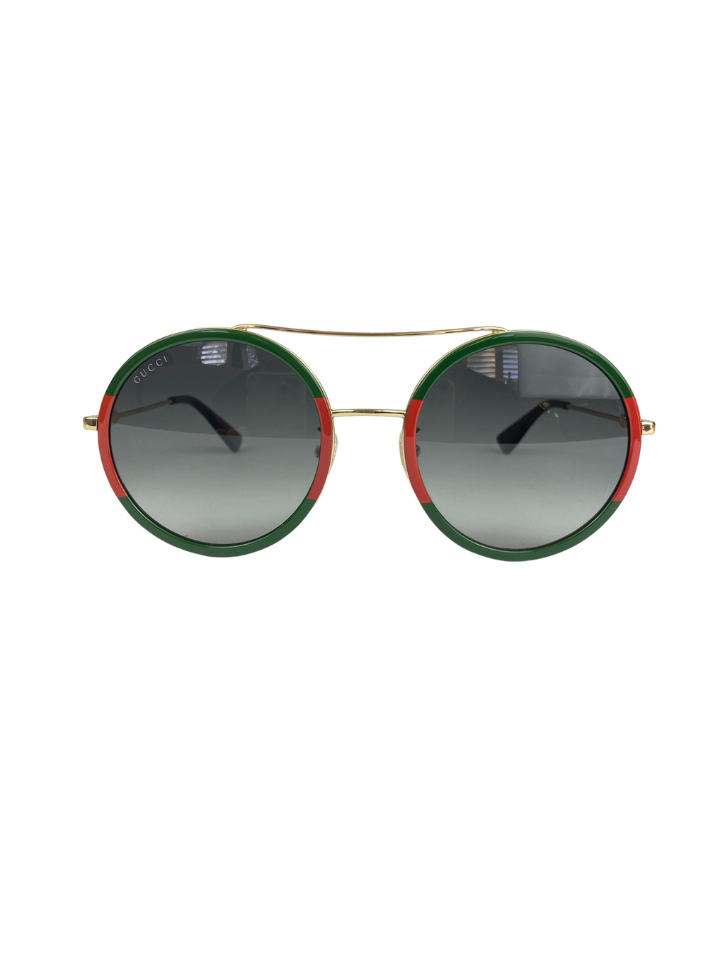 GUCCI - ROUND FRAME METAL SUNGLASSES (GG0061S)