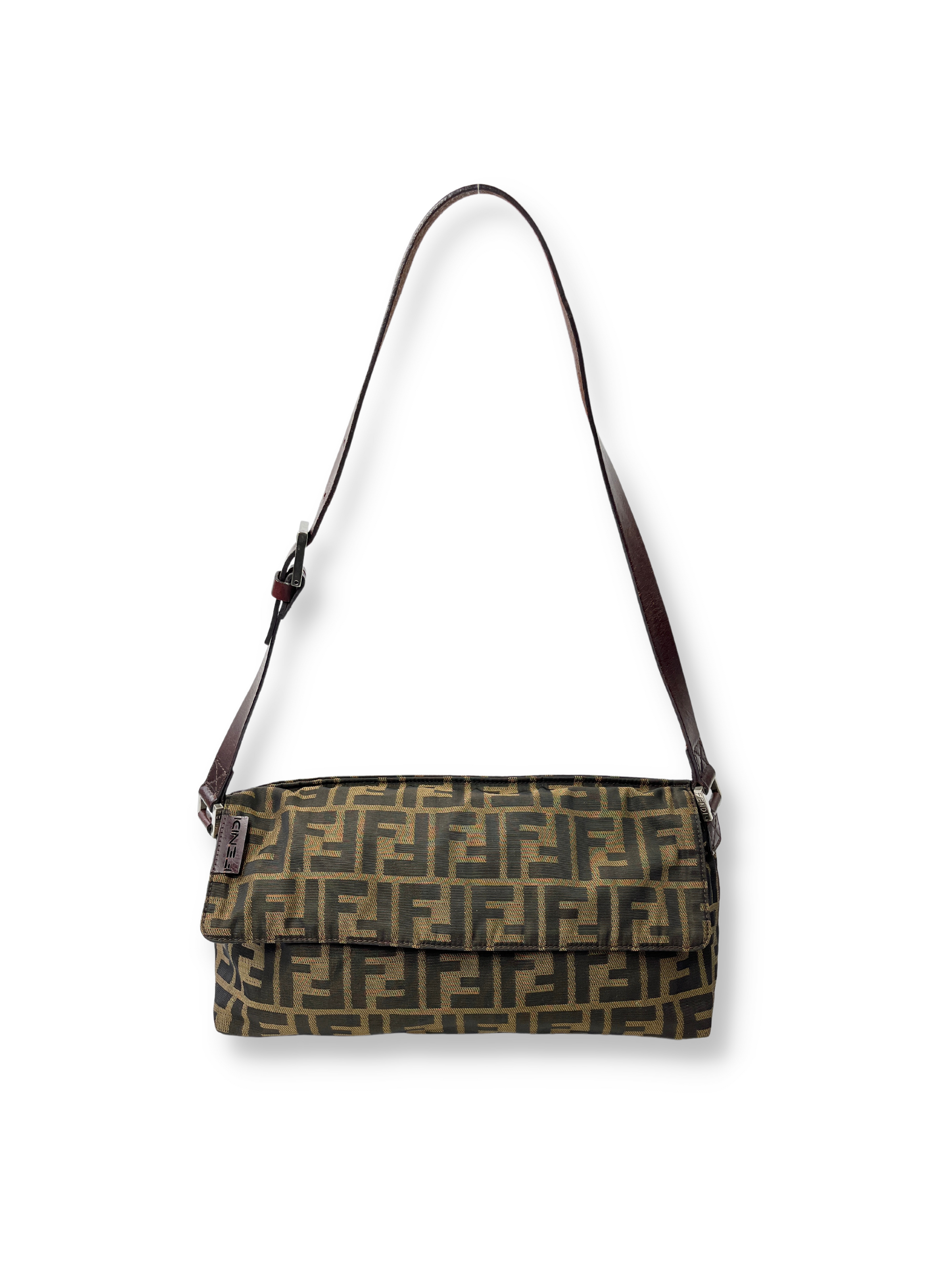 FENDI VINTAGE FF ZUCCA BAGUETTE SHOULDER BAG