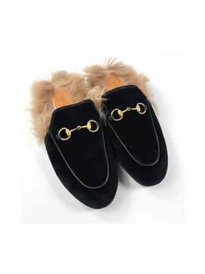 Velvet gucci deals slippers