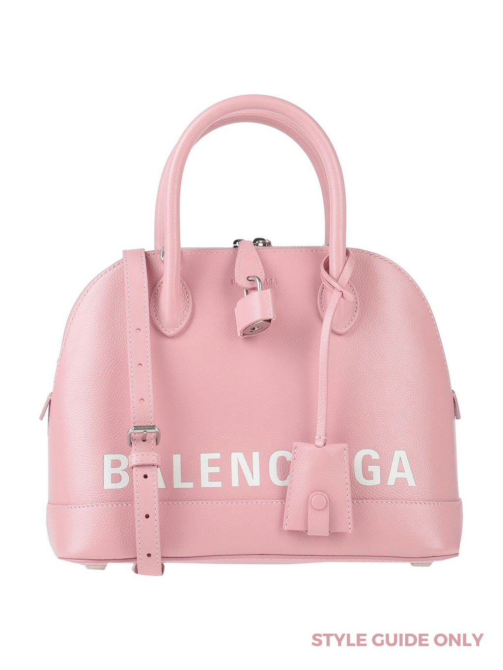 BALENCIAGA - VILLE SMALL TOP HANDLE LOGO PRINTED CROSS BODY BAG - NEW
