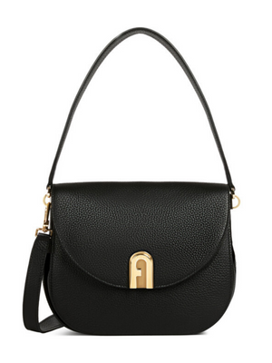 FURLA - SLEEK SMALL CROSS BODY IN  BLACK LEATHER - BRAND NEW