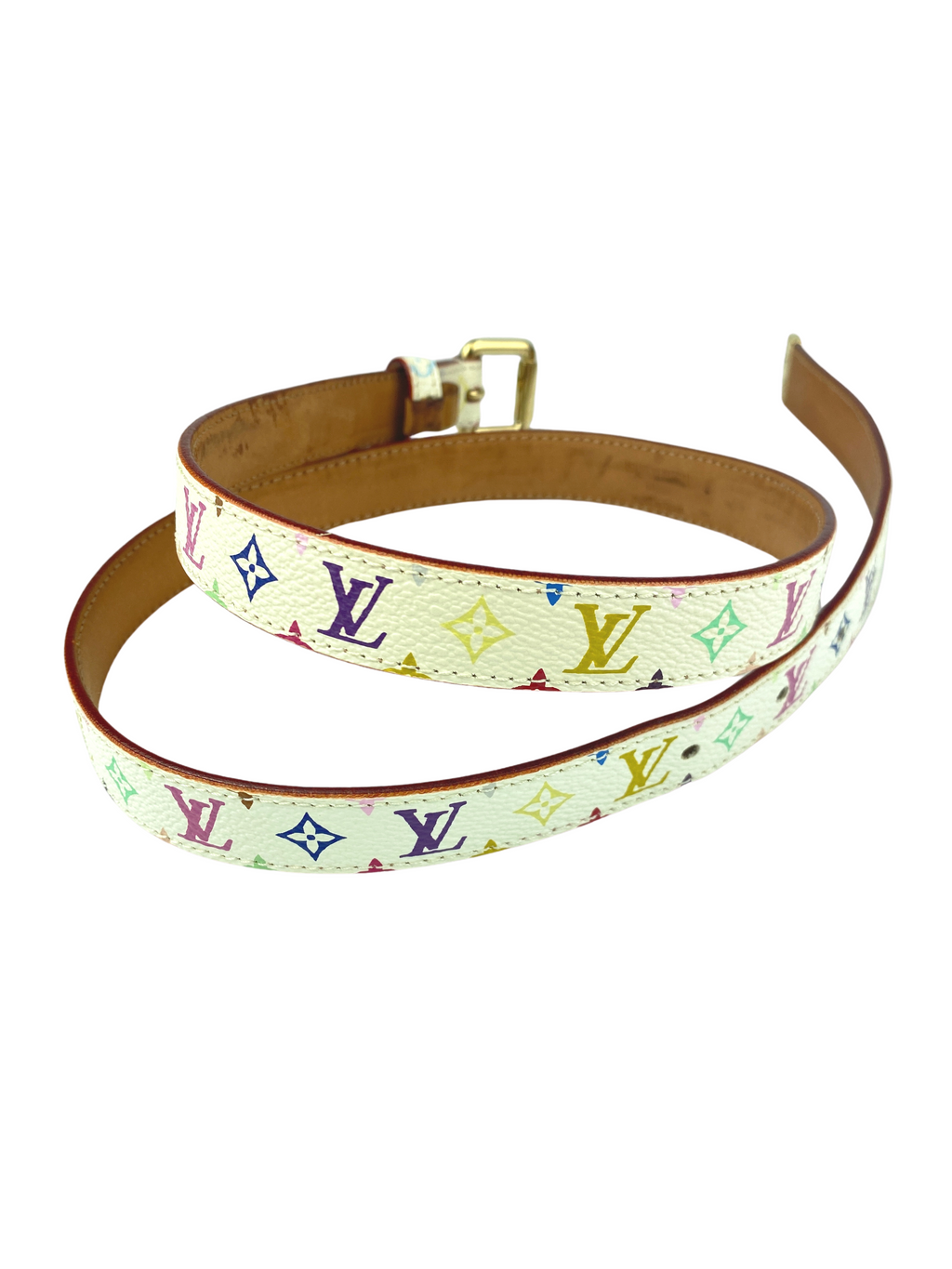 LOUIS VUITTON - MURAKAMI MULTICOLOUR MONOGRAM SLIM BELT
