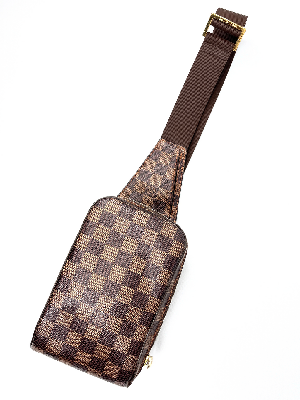 LOUIS VUITTON - GERONIMOS BELT BAG IN DAMIER EBENE - YR 2009