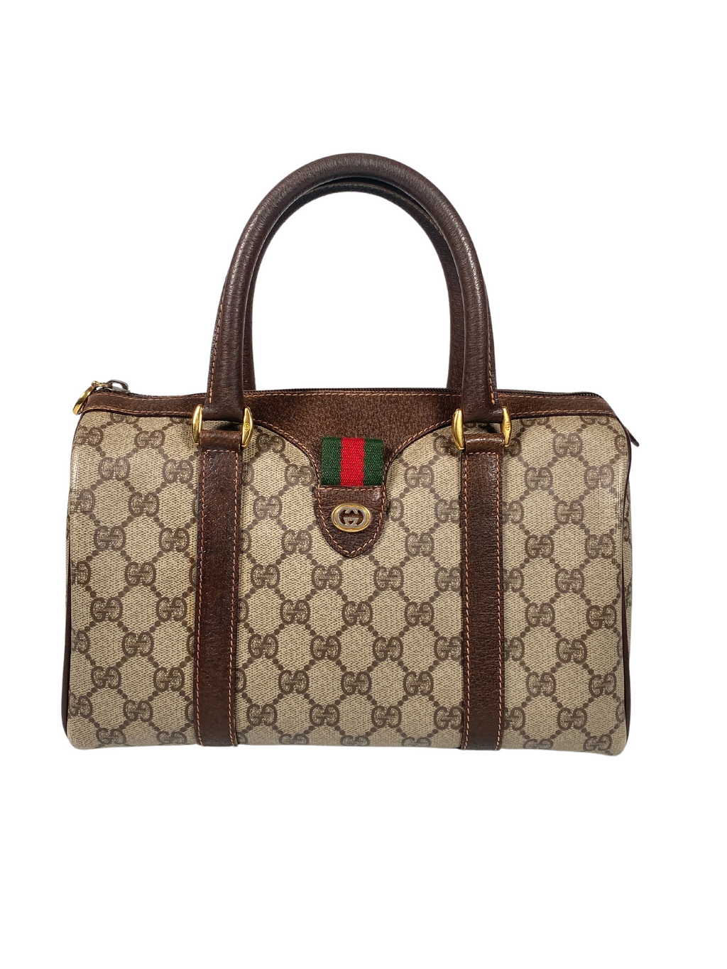 GUCCI - GG SUPREME CANVAS SMALL BOSTON BAG - VINTAGE