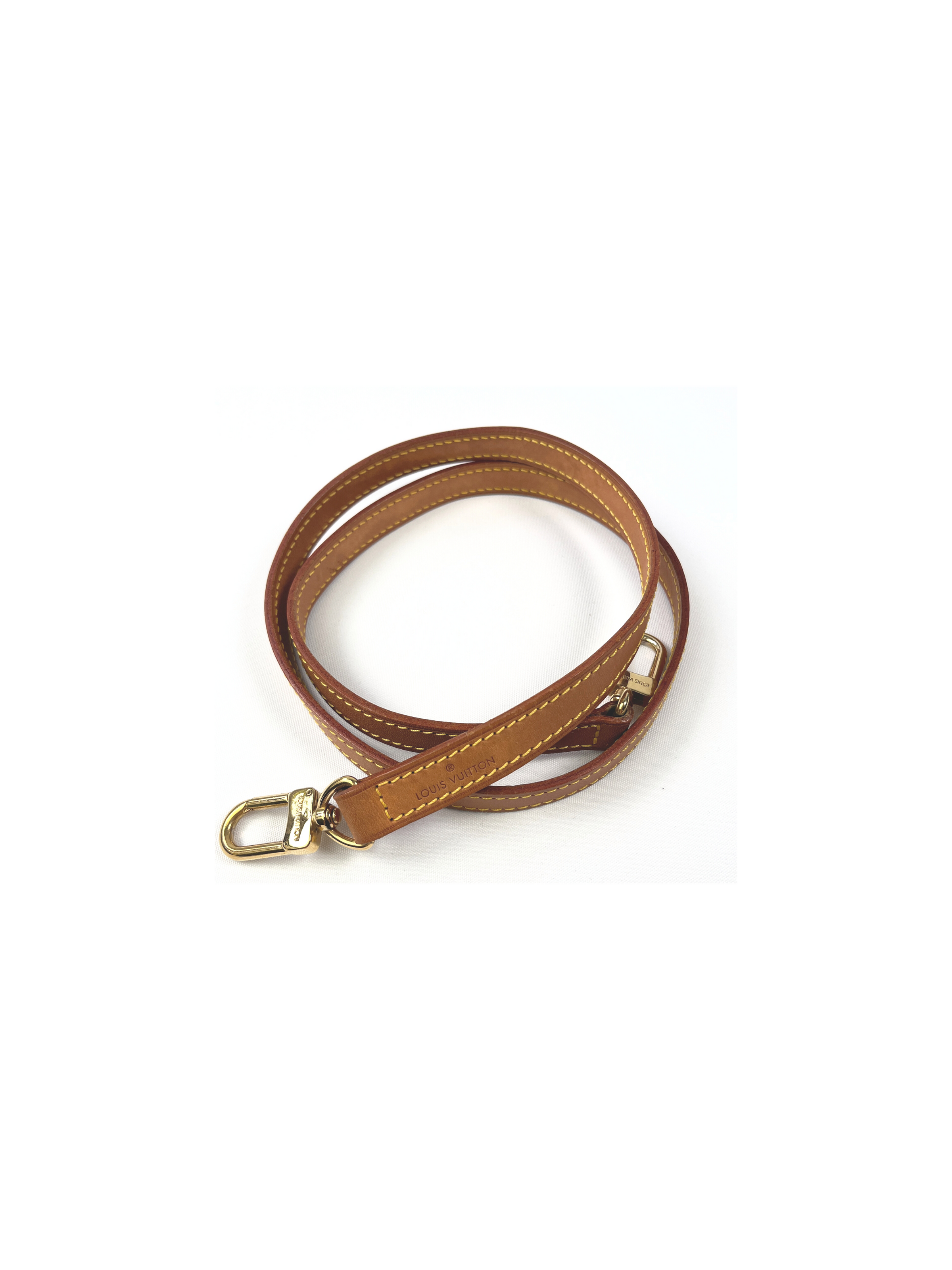 COLSEEY Genuine Vachetta Leather Crossbody strap