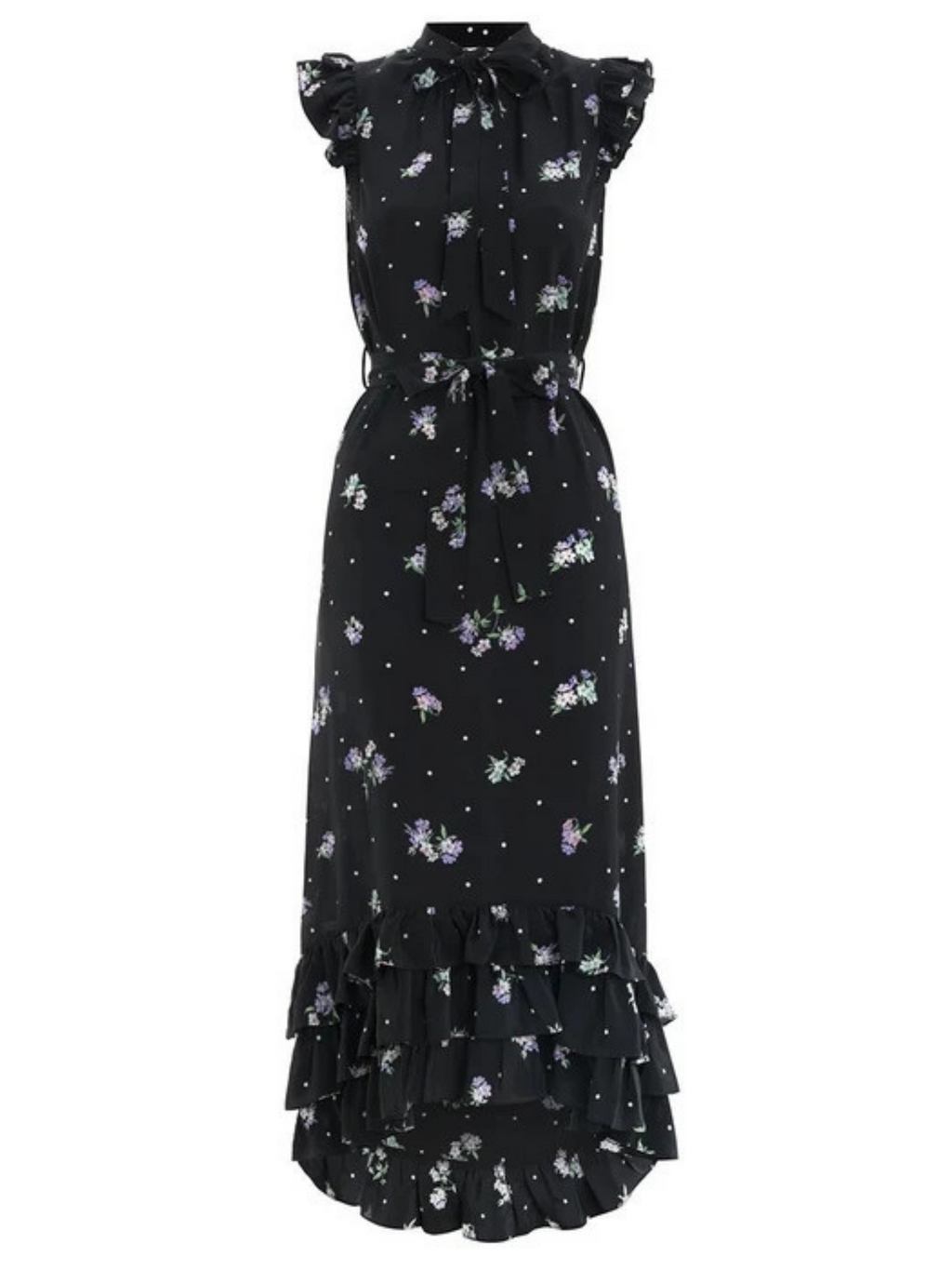 ZIMMERMANN - BLACK FLUTTER SMOCK DRESS - SZ 3 - NEW