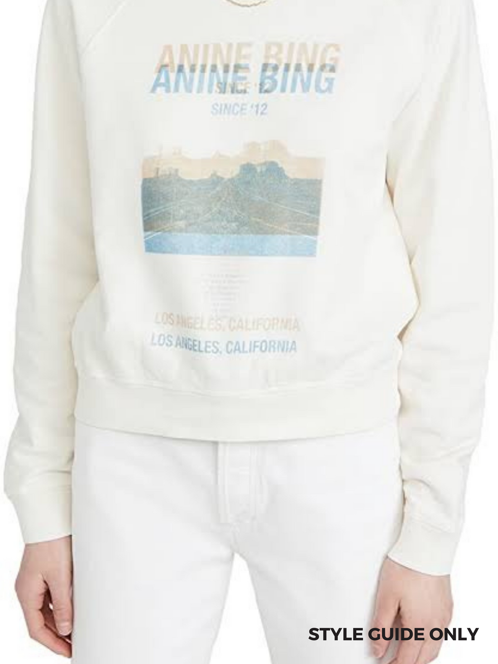 ANINE BING - ARLO SWEATER DESERT ROAD - SZ MED - NEW