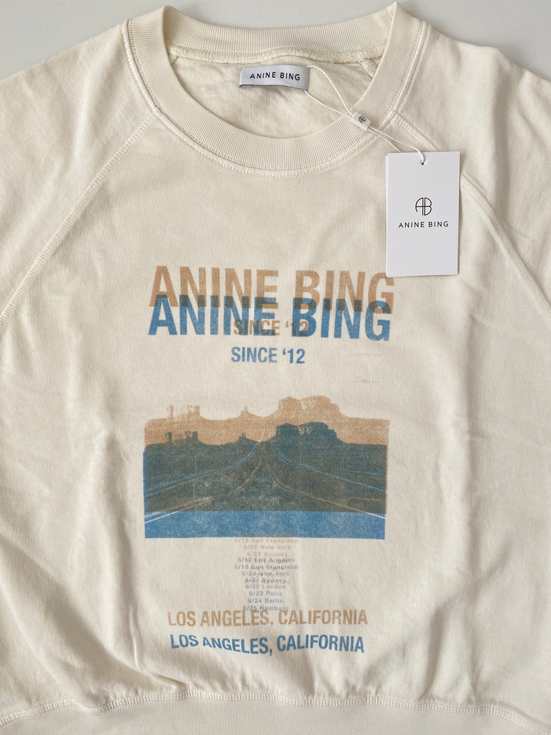 ANINE BING - ARLO SWEATER DESERT ROAD - SZ MED - NEW