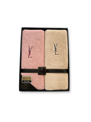 YSL COSY FLEECE BLANKET 2 PC SET NEW IN BOX 140 x 240 CM RE.LUXE AU