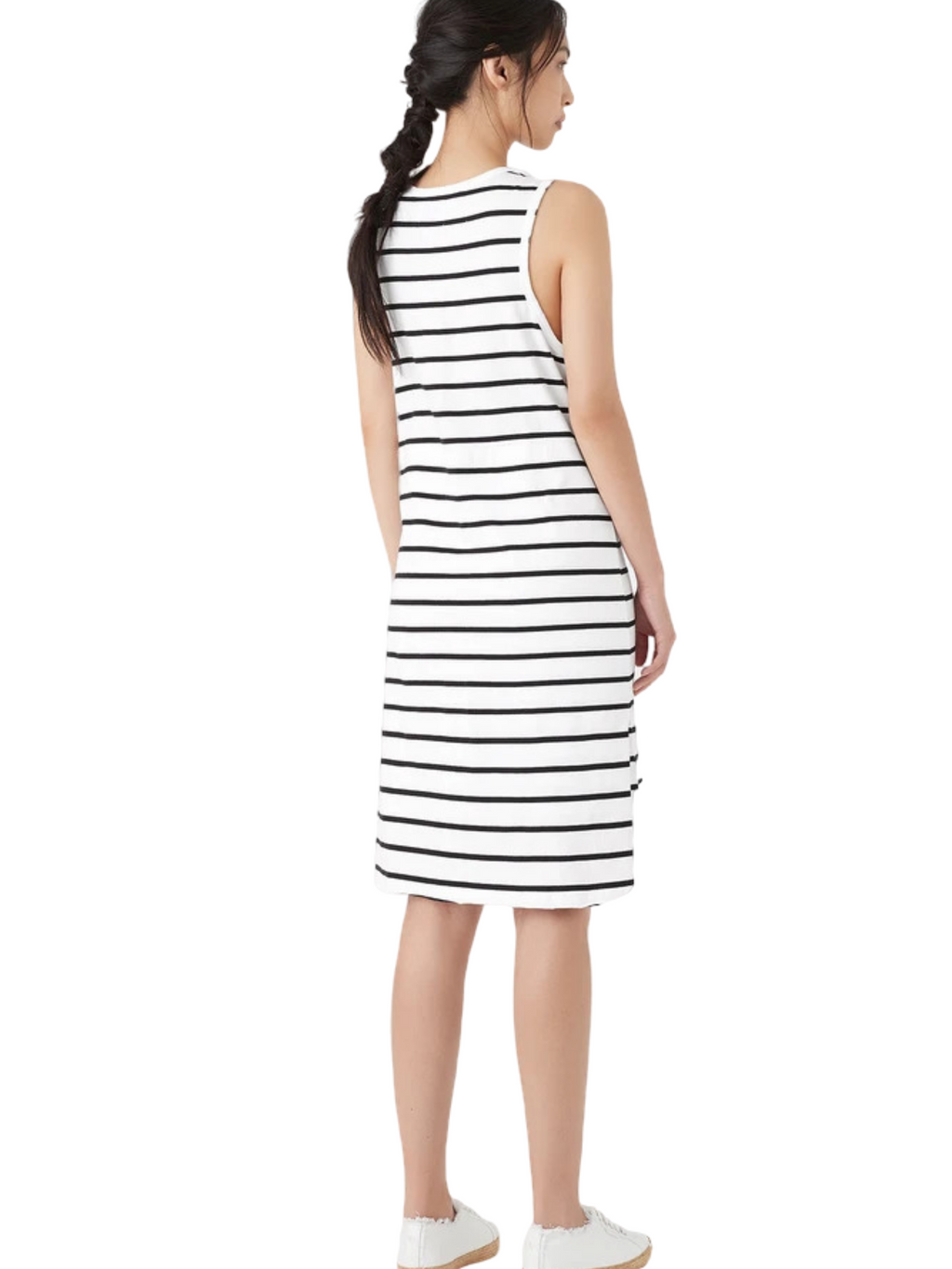 AJE - MIMOSA STRIPE LOGO TANK DRESS - SZ L