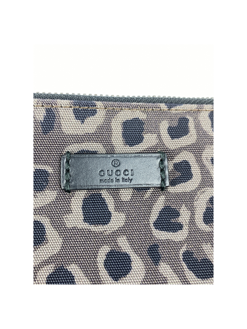 GUCCI - LEOPARD PRINT CANVAS LAPTOP SLEEVE