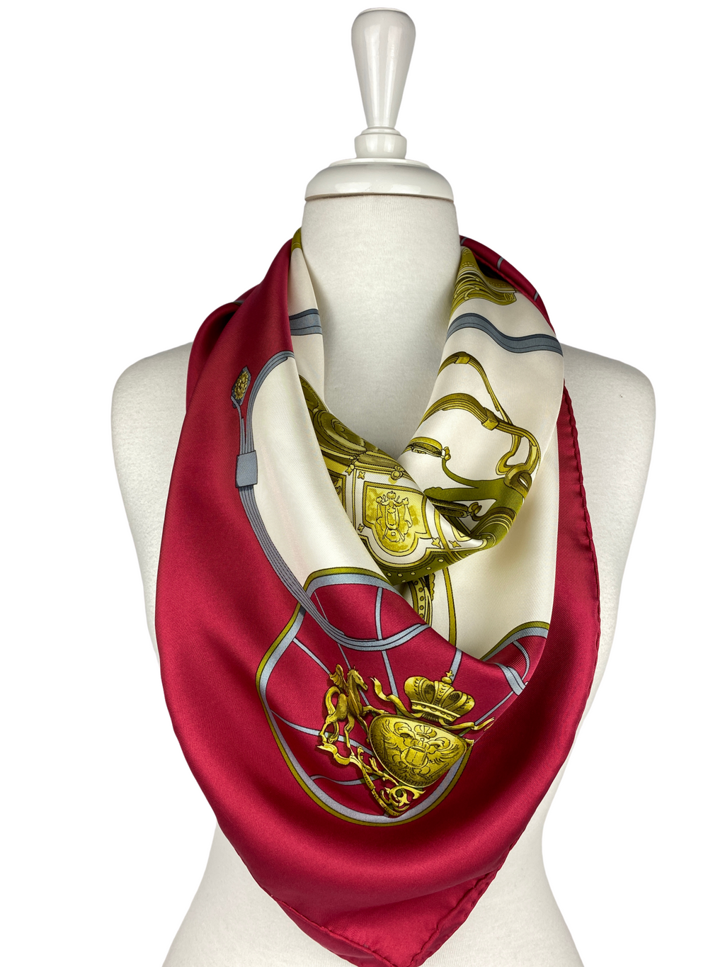 HERMÉS - SPRINGS BY PHILIPPE LEDOUX SILK SCARF 90