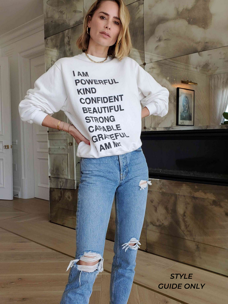 ANINE BING - RAMONA EMPOWERMENT SWEAT WHITE