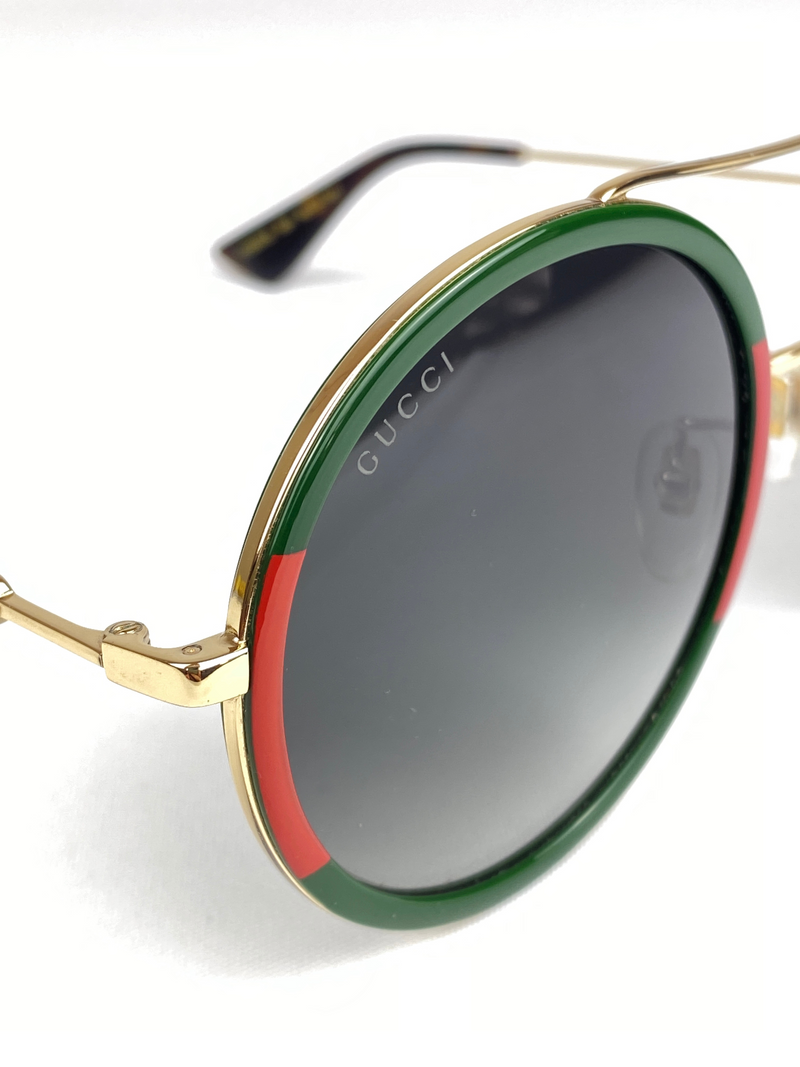 Gucci round frame metal glasses cheap